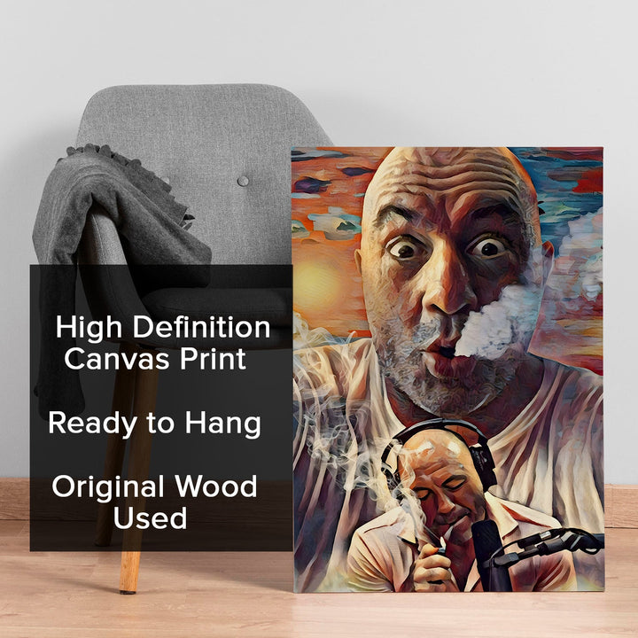 Smoke & Thoughts – Bold Artistic Portrait Wall Art, HD Canvas Print, Framed, Ready to Hang. (POMWA330)