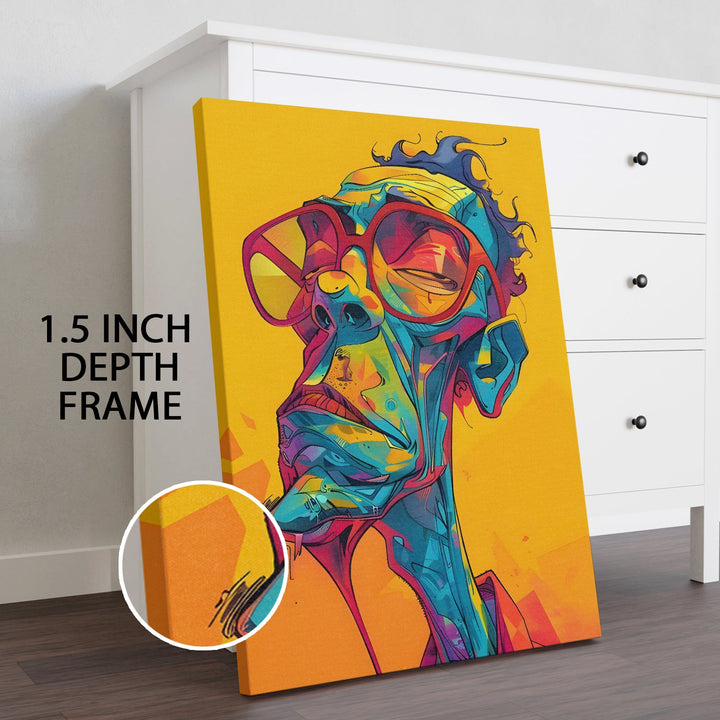 Electric Ego Wall Art Painting, HD Canvas Print, Framed, Ready to Hang. (POMWA263)