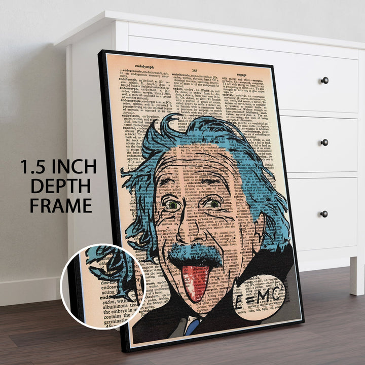 Graffiti Science Icon Wall Art Painting, HD Canvas Print, Framed, Ready to Hang. (POMWA313)