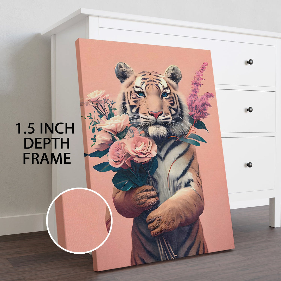 Tamed by Love Wall Art Painting, HD Canvas Print, Framed, Ready to Hang. (POMWA164)
