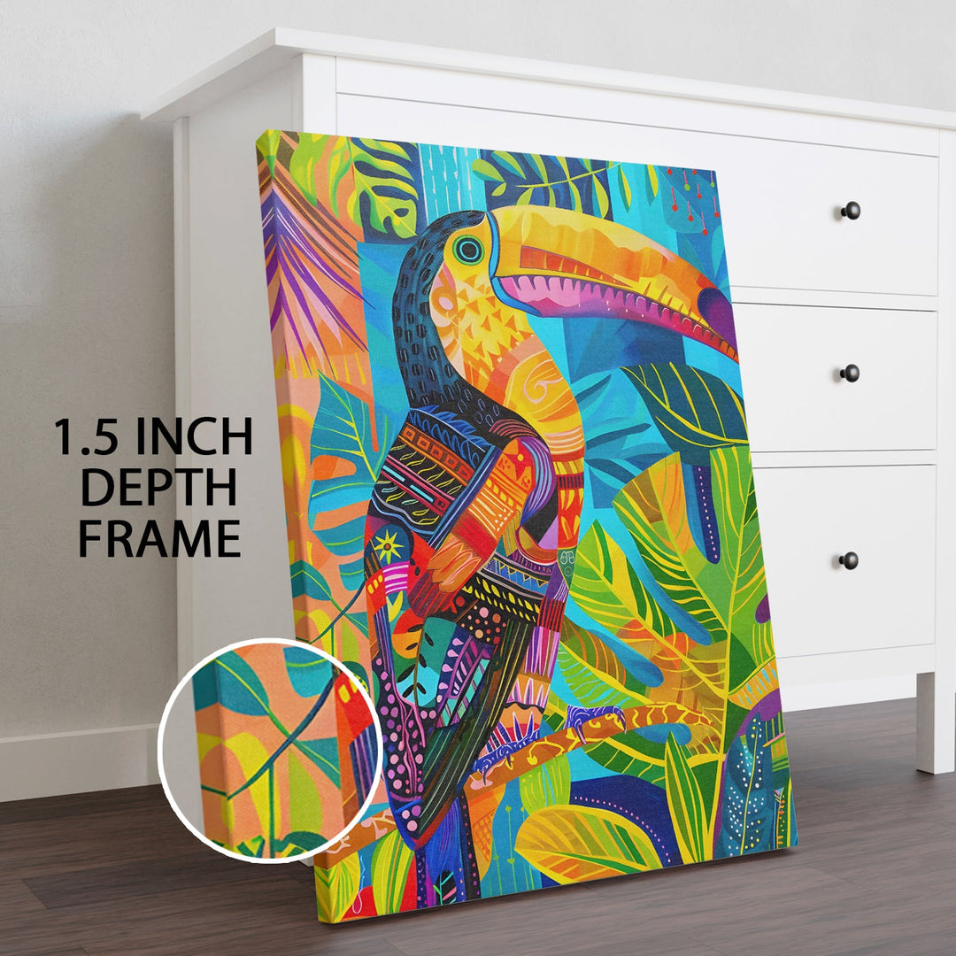 The Majestic Perch Wall Art Painting, HD Canvas Print, Framed, Ready to Hang. (BOMWA115)