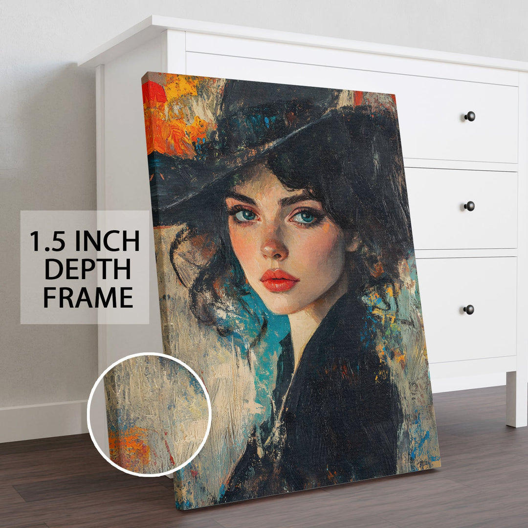 Mystic Stare Wall Art Painting, HD Canvas Print, Framed, Ready to Hang. (ABMWA78)