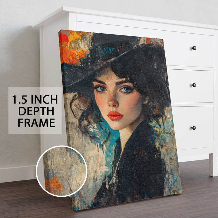 Mystic Stare Wall Art Painting, HD Canvas Print, Framed, Ready to Hang. (ABMWA78)