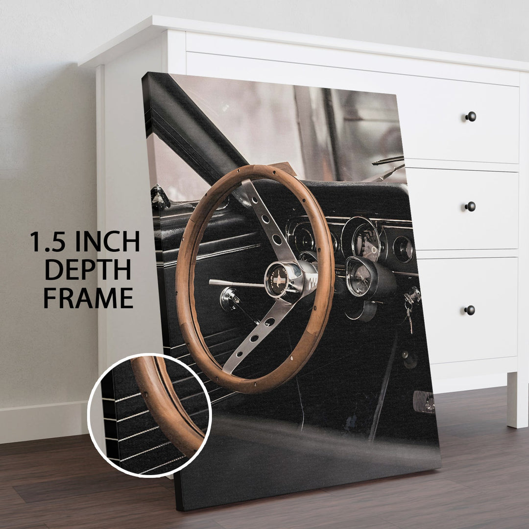 Muscle Car Elegance Wall Art Painting, HD Canvas Print, Framed, Ready to Hang. (VINWA155)