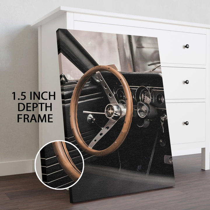 Muscle Car Elegance Wall Art Painting, HD Canvas Print, Framed, Ready to Hang. (VINWA155)