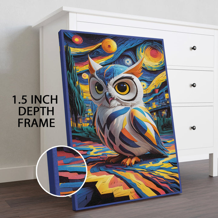Luminous Wisdom Wall Art Painting, HD Canvas Print, Framed, Ready to Hang. (VVGWA130)