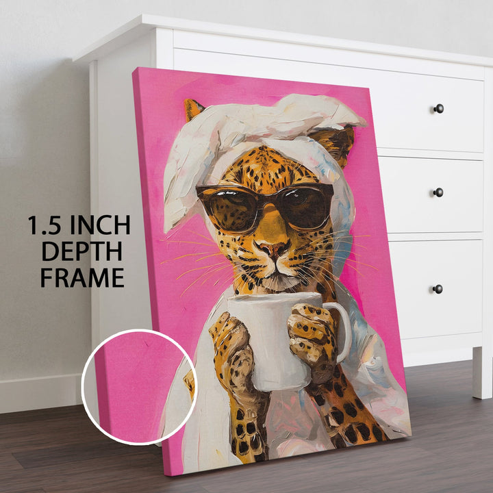 The Glamorous Brew Wall Art Painting, HD Canvas Print, Framed, Ready to Hang. (POMWA285)