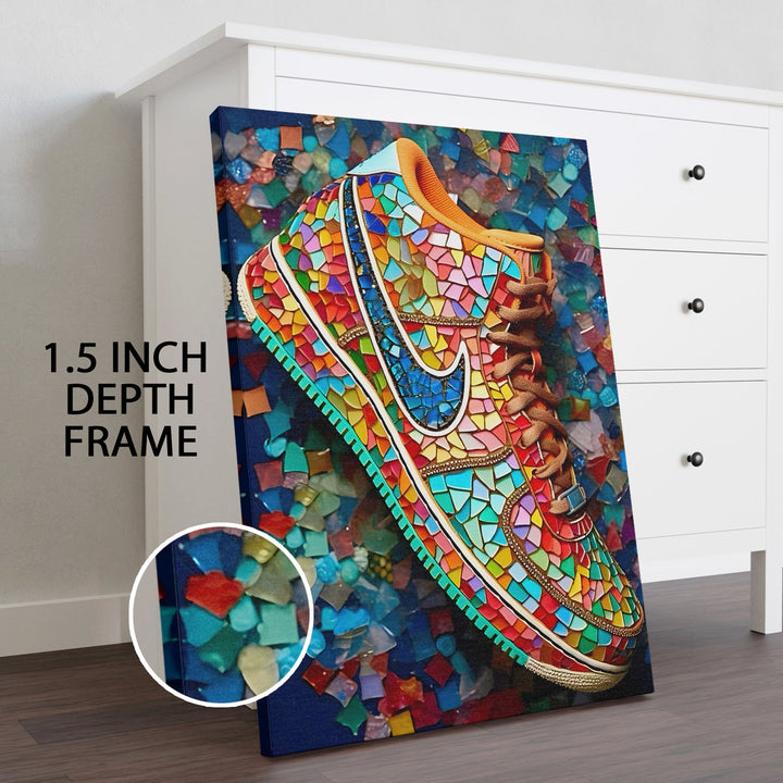 Street Glass Drip Wall Art Painting, HD Canvas Print, Framed, Ready to Hang. (POMWA269)
