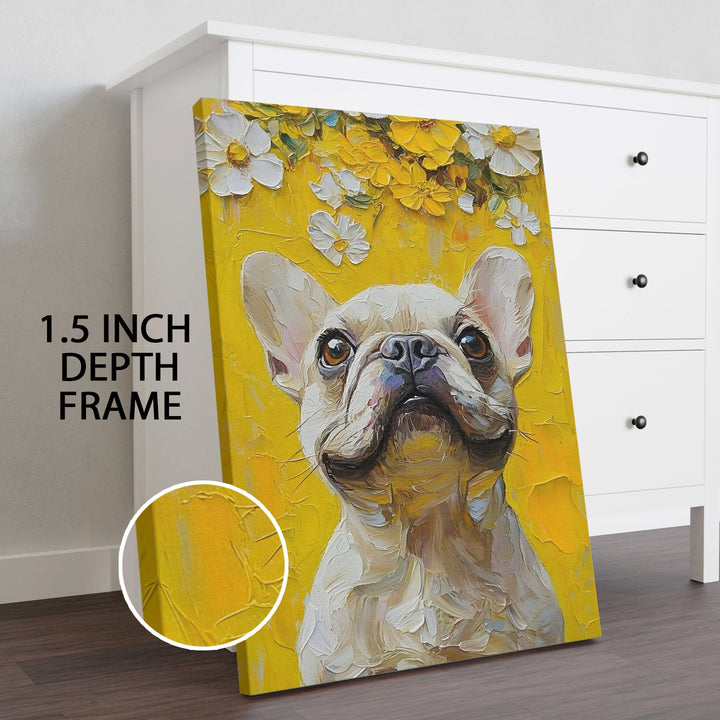 The Sunshine Pup Wall Art Painting, HD Canvas Print, Framed, Ready to Hang. (ABMWA123)