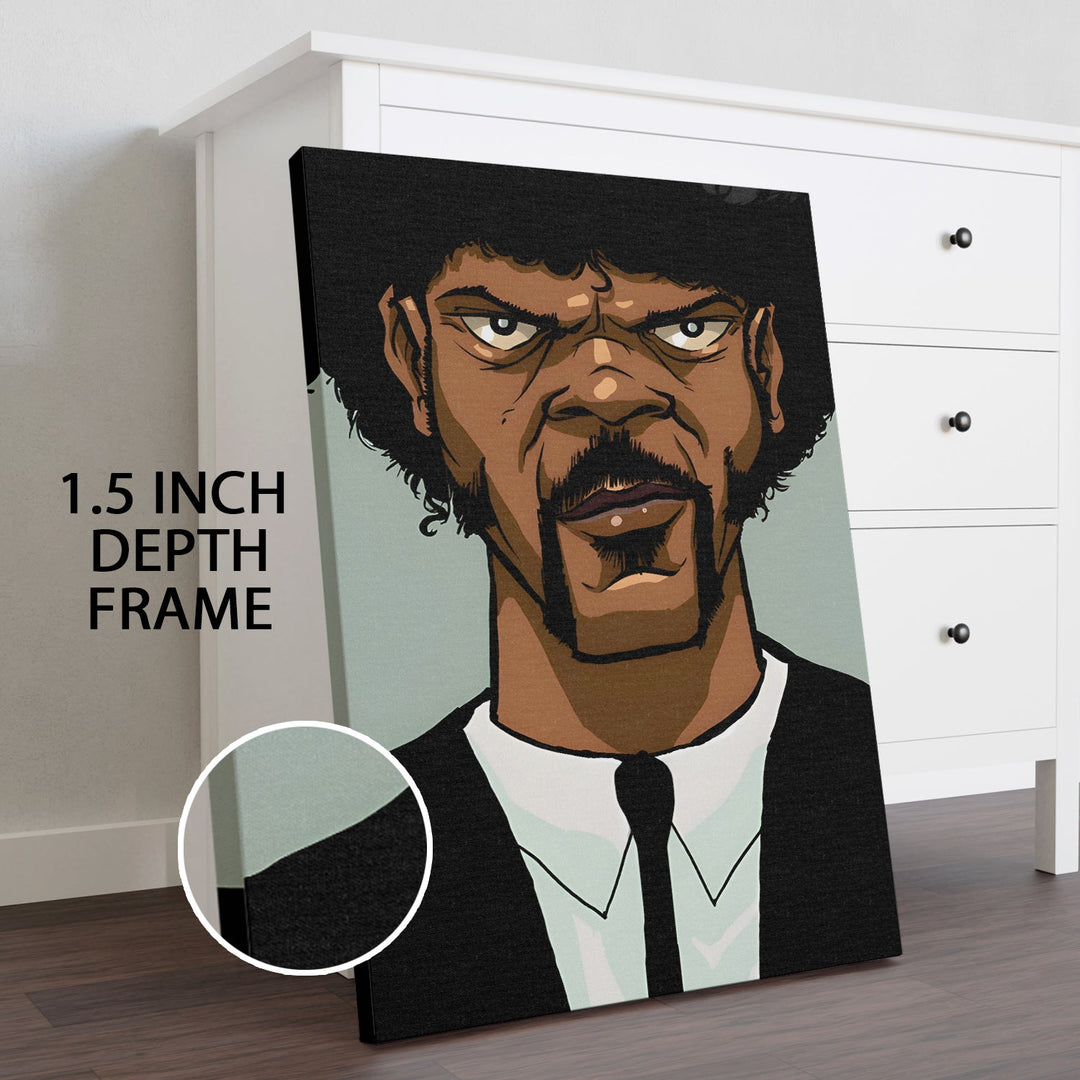 Pulp Vibe – Bold Cartoon-Style Wall Art Painting, HD Canvas Print, Framed, Ready to Hang. (POMWA317)