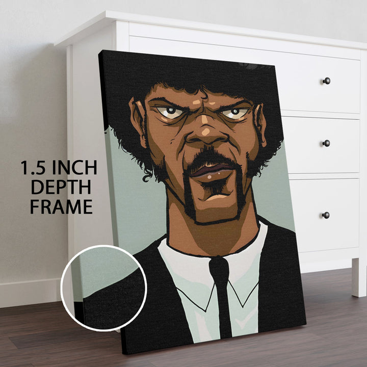 Pulp Vibe – Bold Cartoon-Style Wall Art Painting, HD Canvas Print, Framed, Ready to Hang. (POMWA317)