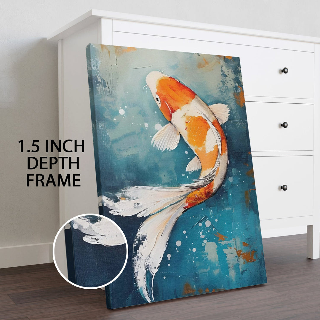 Ripples of Fortune Wall Art Painting, HD Canvas Print, Framed, Ready to Hang. (ABMWA103)