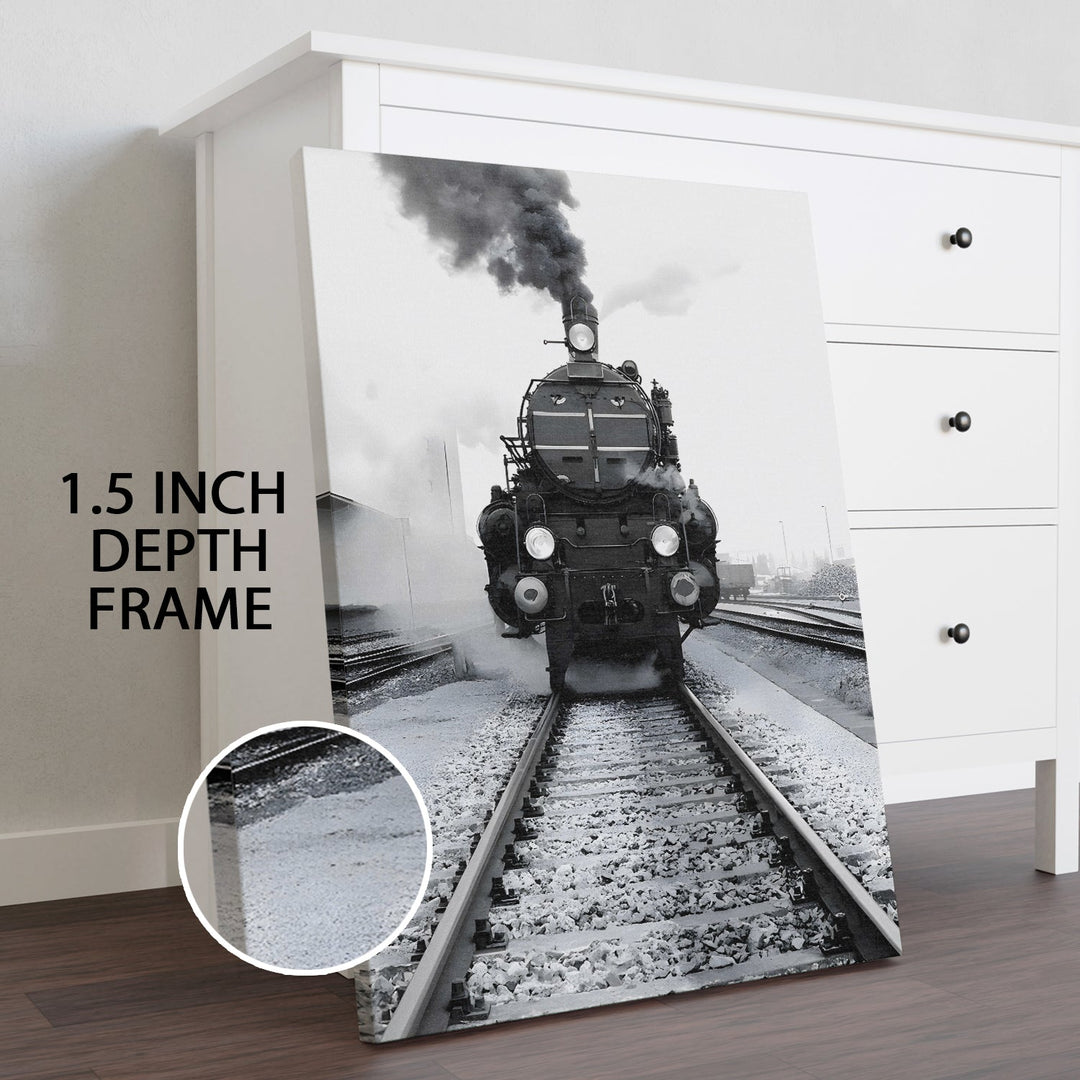 Tracks of Nostalgia Wall Art Painting, HD Canvas Print, Framed, Ready to Hang. (VINWA142)