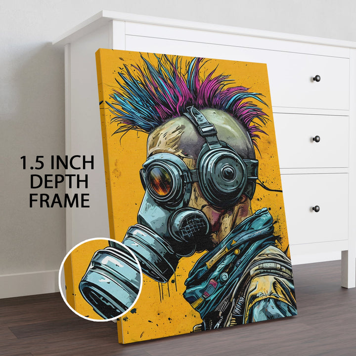 Neon Resistance Wall Art Painting, HD Canvas Print, Framed, Ready to Hang. (POMWA290)