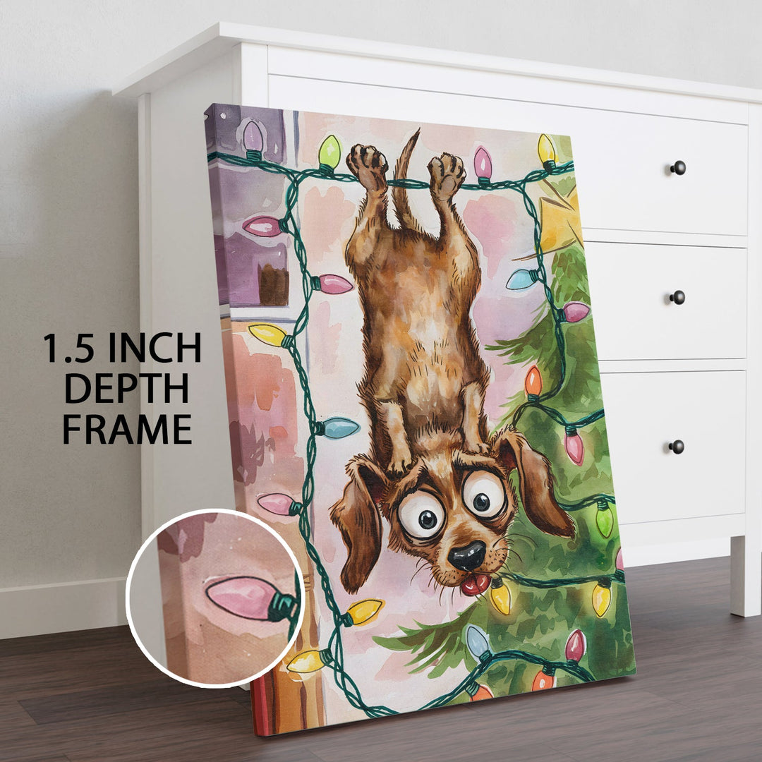 Flipped Festivities Wall Art Painting, HD Canvas Print, Framed, Ready to Hang. (CTNWA111)