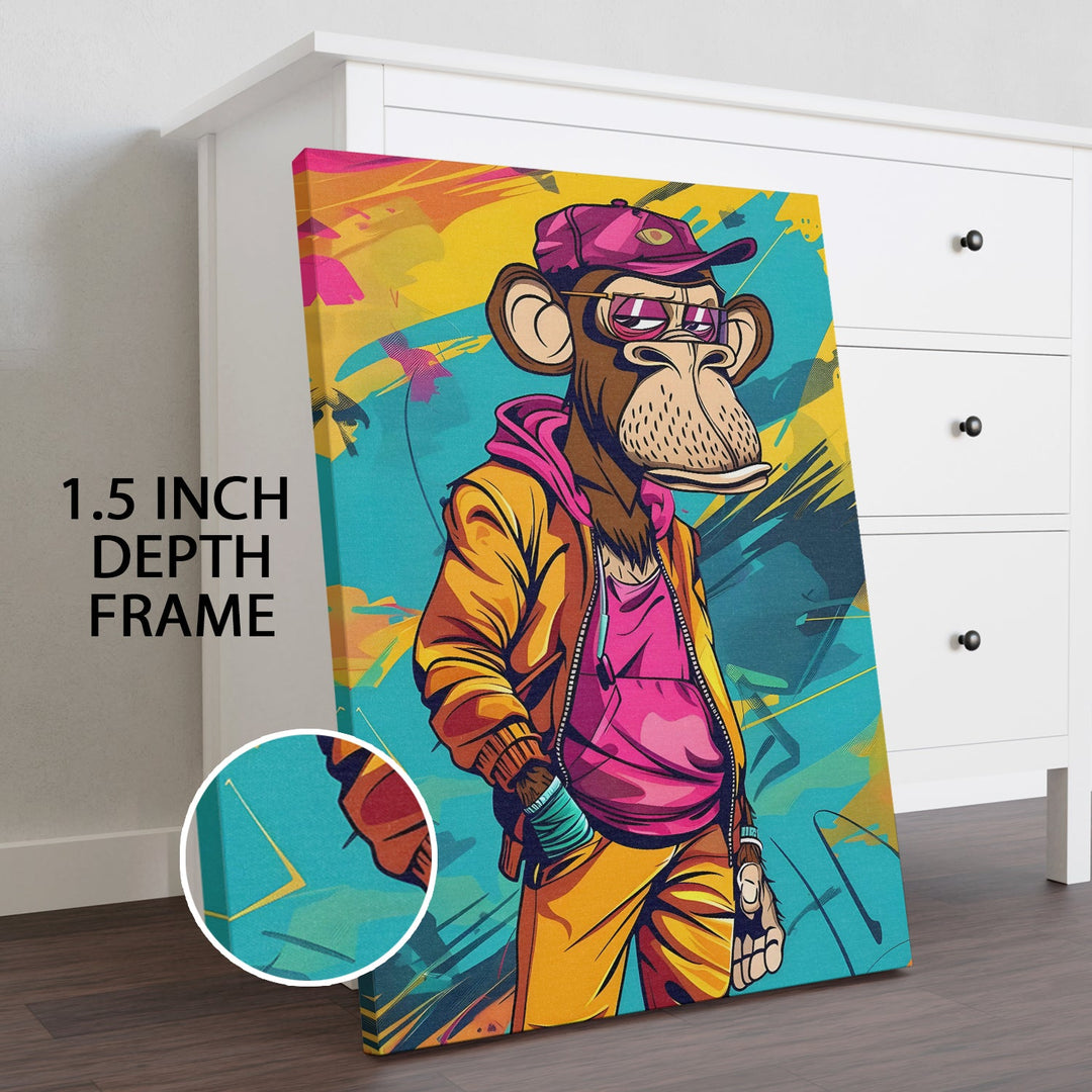 Hood Vibes Only Wall Art Painting, HD Canvas Print, Framed, Ready to Hang. (POMWA260)