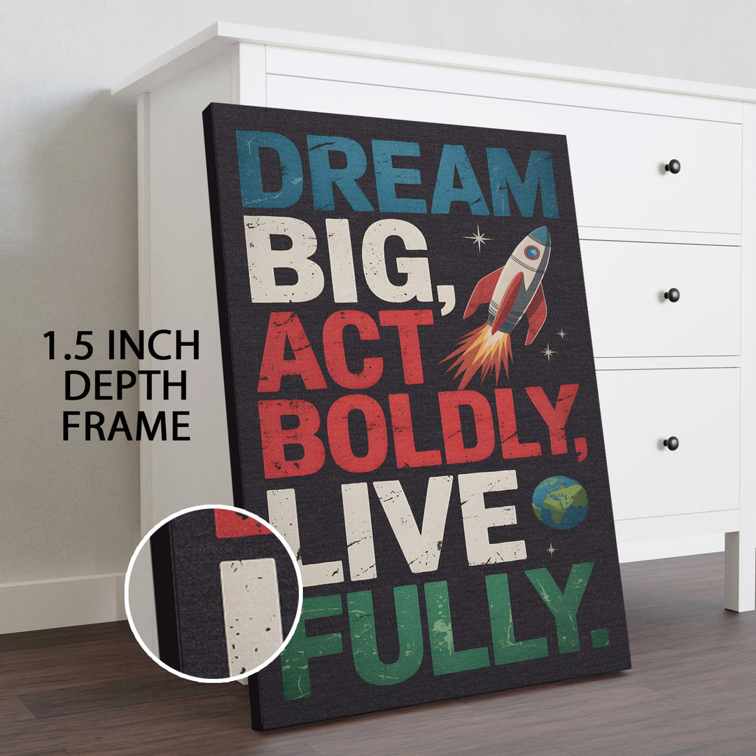 Cosmic Ambition Wall Art Painting, HD Canvas Print, Framed, Ready to Hang. (POMWA185)