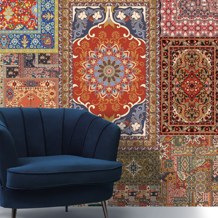 The Royal Weave – Heritage Rug Collage Wallpaper. (PATCH002)