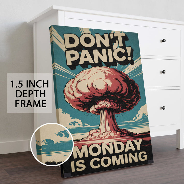 The Monday Explosion Wall Art Painting, HD Canvas Print, Framed, Ready to Hang. (MOWA96)