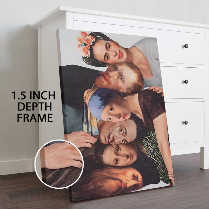 The Timeless Selfie Wall Art Painting, HD Canvas Print, Framed, Ready to Hang. (POMWA312)