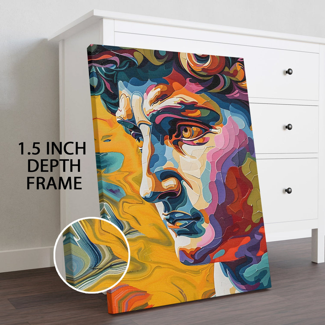 Chromatic Gaze Wall Art Painting, HD Canvas Print, Framed, Ready to Hang. (POMWA252)