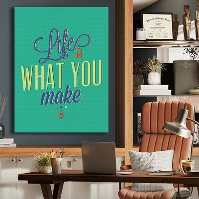 Motivational Canvas Framed Posters With Inspiring Quotes in Large Size for Office and Startups.