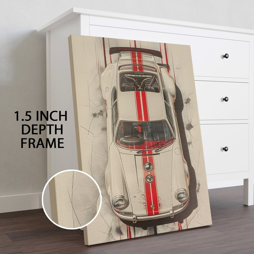 Vintage Vibes Wall Art Painting, HD Canvas Print, Framed, Ready to Hang. (POMWA216)