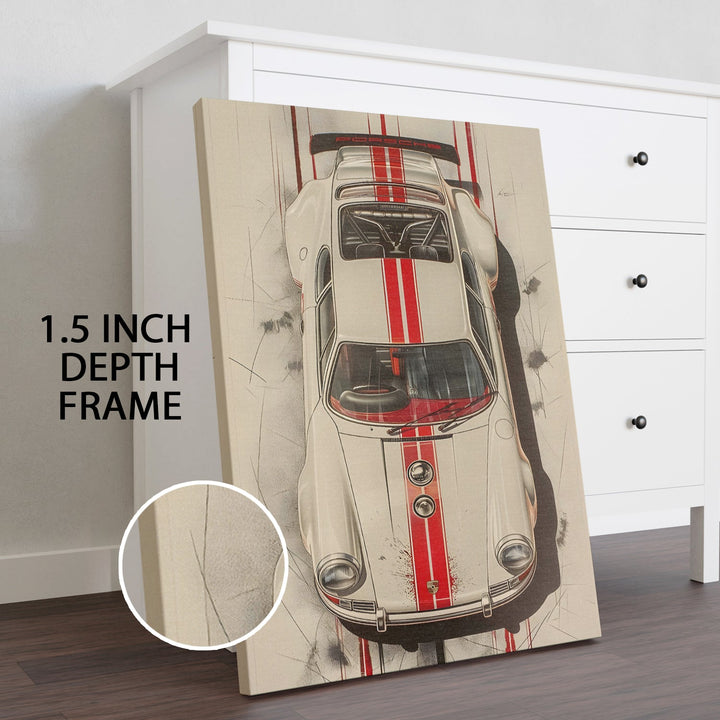 Vintage Vibes Wall Art Painting, HD Canvas Print, Framed, Ready to Hang. (POMWA216)