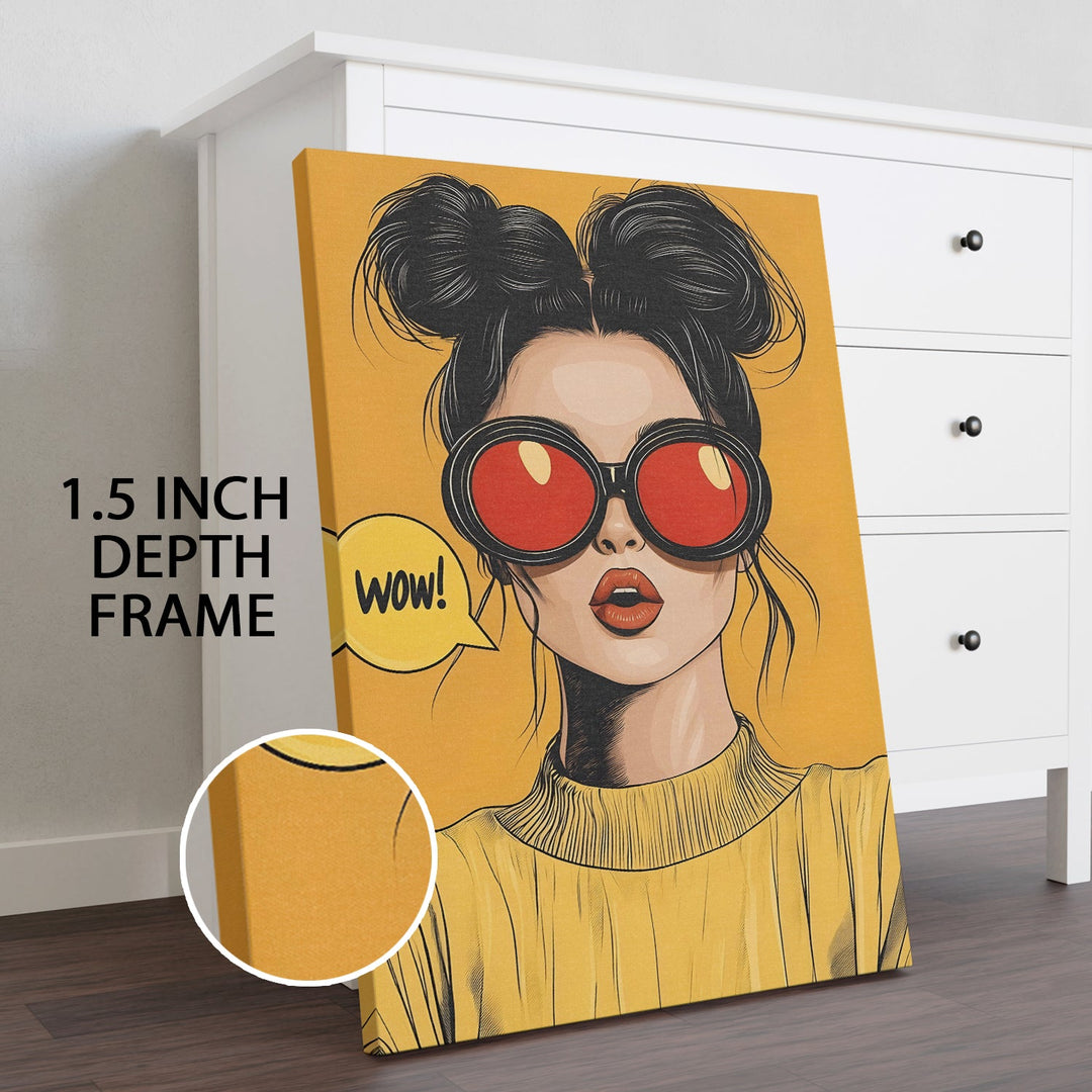 Stunned in Style Wall Art Painting, HD Canvas Print, Framed, Ready to Hang. (POMWA245)