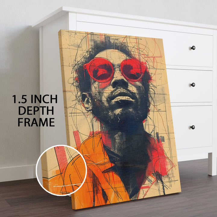 Streetside Icon Wall Art Painting, HD Canvas Print, Framed, Ready to Hang. (POMWA307)