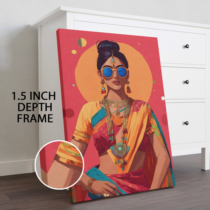 Royal Radiance Wall Art Painting, HD Canvas Print, Framed, Ready to Hang. (POMWA247)