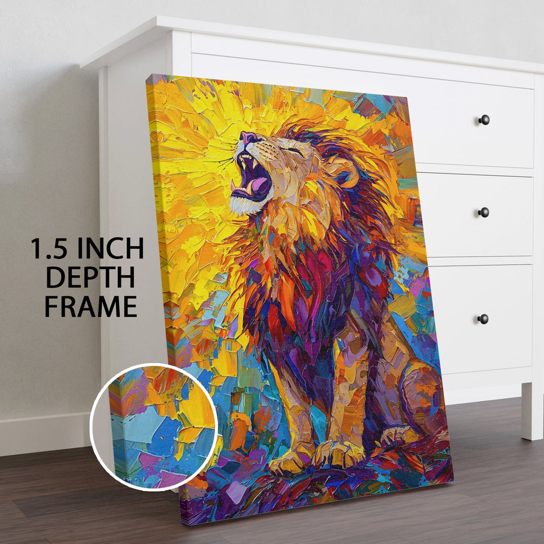 Solar King Wall Art Painting, HD Canvas Print, Framed, Ready to Hang. (ABMWA122)