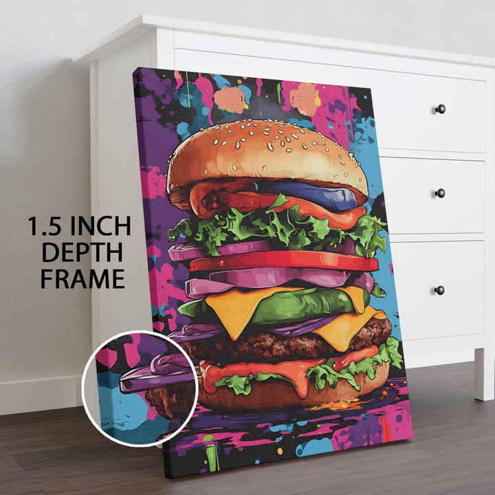 Stacked & Sassy Wall Art Painting, HD Canvas Print, Framed, Ready to Hang. (POMWA272)