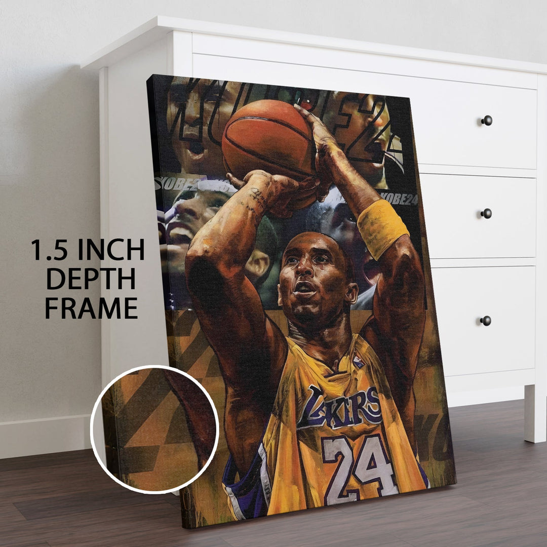 The Mamba Legacy Wall Art Painting, HD Canvas Print, Framed, Ready to Hang. (POMWA287)