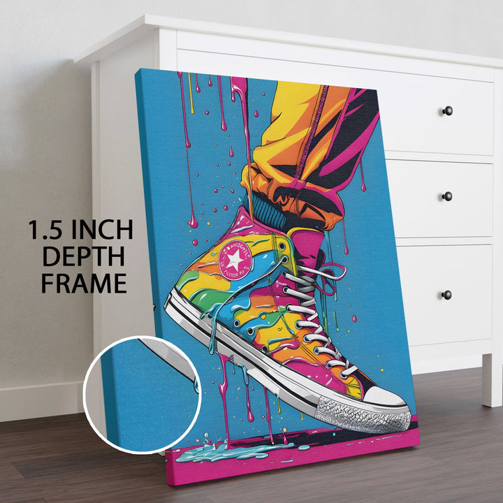 Pop Sole Chronicles Wall Art Painting, HD Canvas Print, Framed, Ready to Hang. (POMWA253)