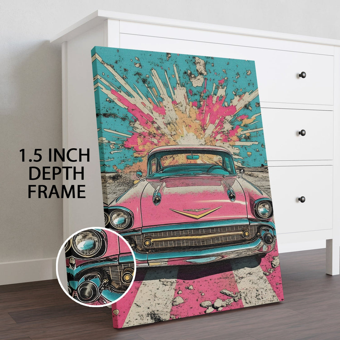Explosive Classics Wall Art Painting, HD Canvas Print, Framed, Ready to Hang. (POMWA211)