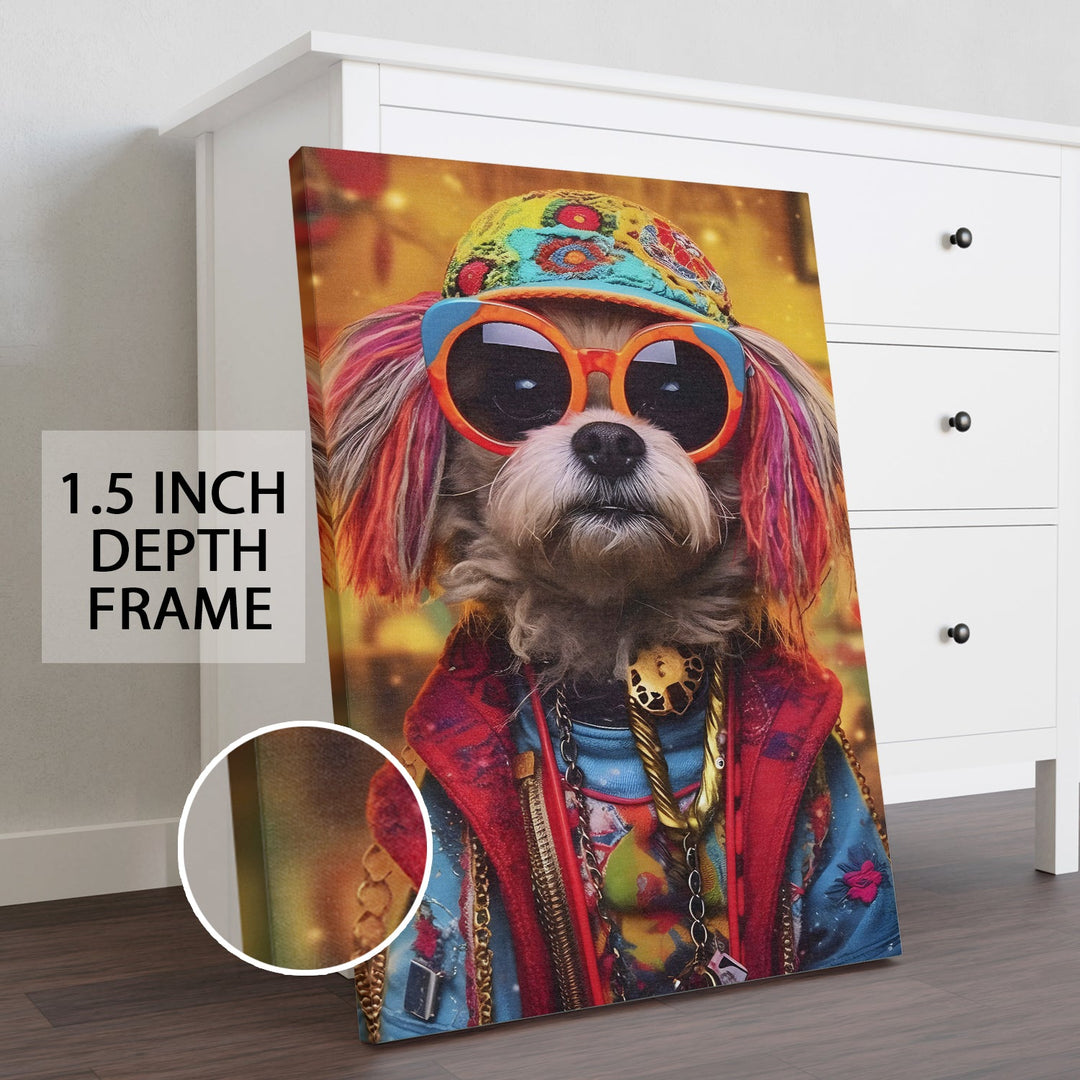 Fur-tastic Vogue Wall Art Painting, HD Canvas Print, Framed, Ready to Hang. (AMWA41)