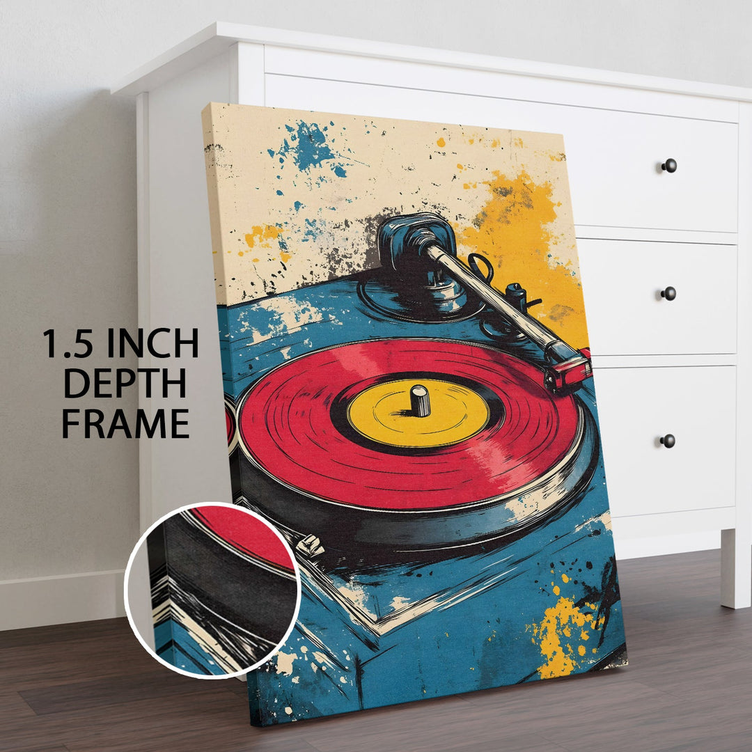 The Sound of Retro Wall Art Painting, HD Canvas Print, Framed, Ready to Hang. (POMWA303)
