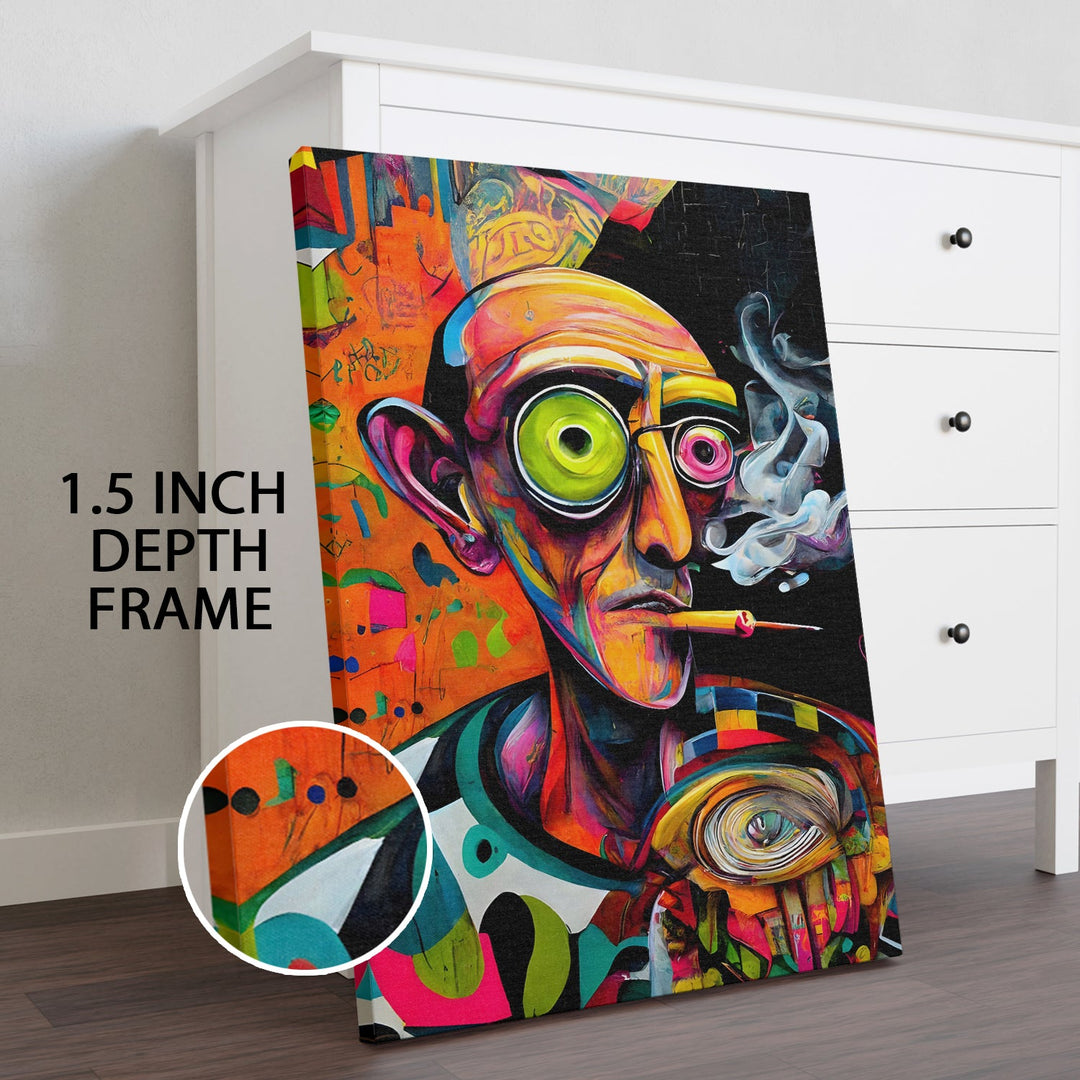 Pop Brainstorm Wall Art Painting, HD Canvas Print, Framed, Ready to Hang. (POMWA255)