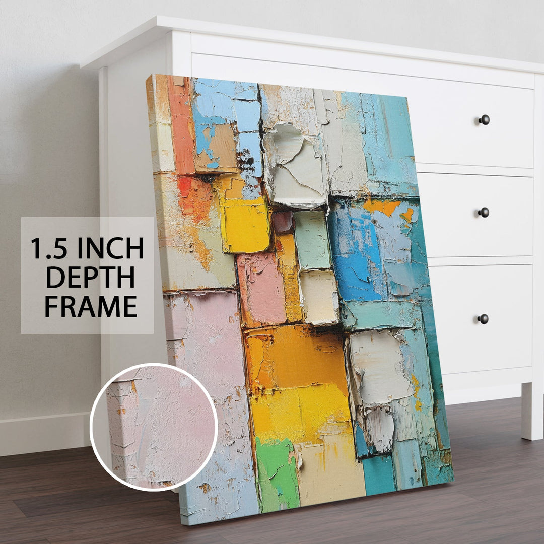 Textured Symphony Wall Art Painting, HD Canvas Print, Framed, Ready to Hang. (TGMWA88)