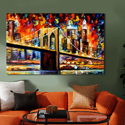 Framed Abstract Wall Art Painting For Home and Hotels Wall Decoration