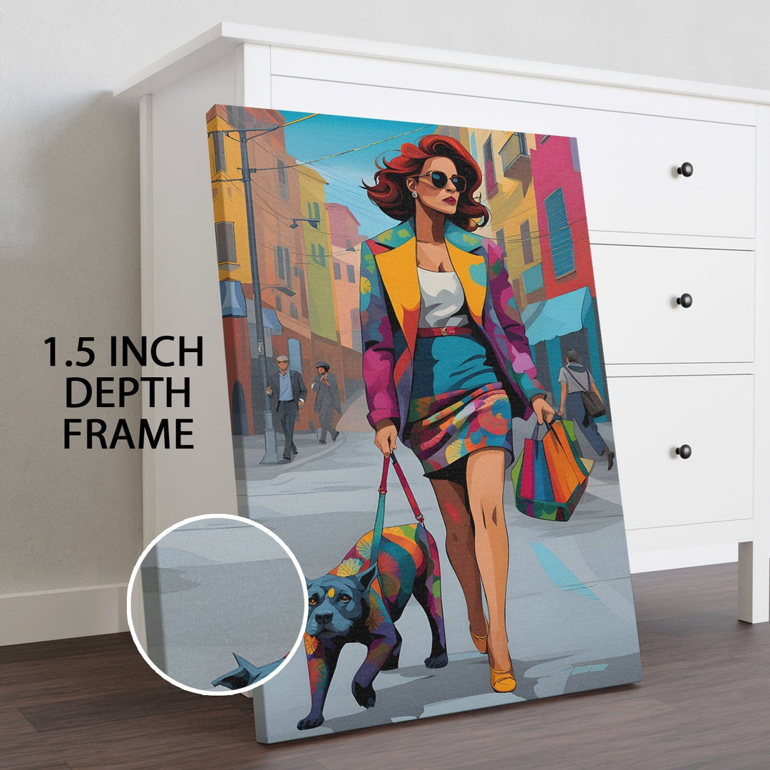 City Strut Wall Art Painting, HD Canvas Print, Framed, Ready to Hang. (POMWA241)