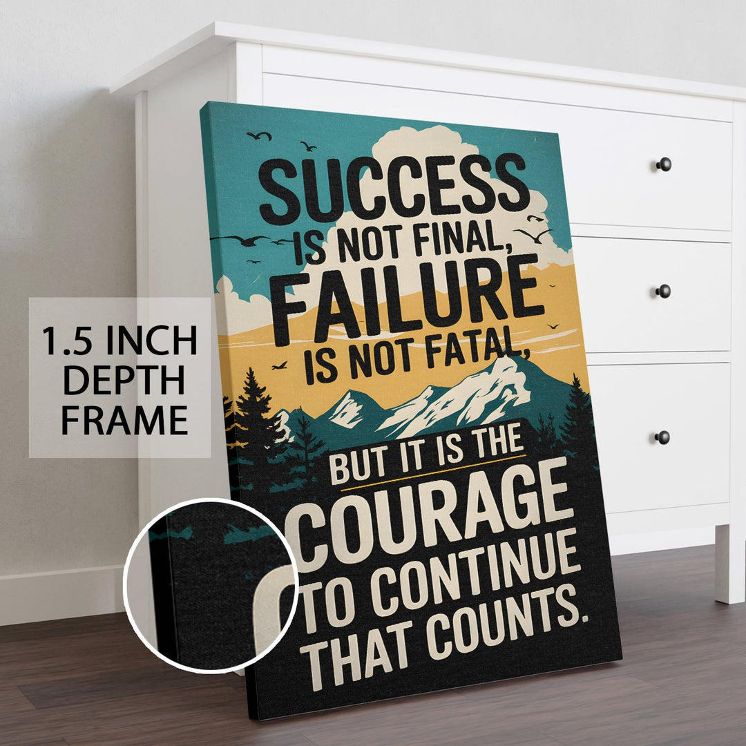 A Motivational Journey Wall Art Painting, HD Canvas Print, Framed, Ready to Hang. (MOWA92)