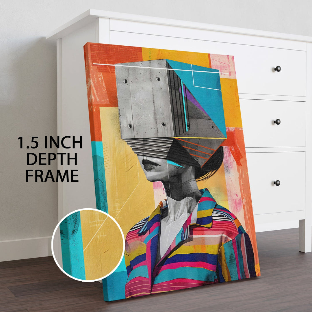 Headspace Reimagined Wall Art Painting, HD Canvas Print, Framed, Ready to Hang. (POMWA237)