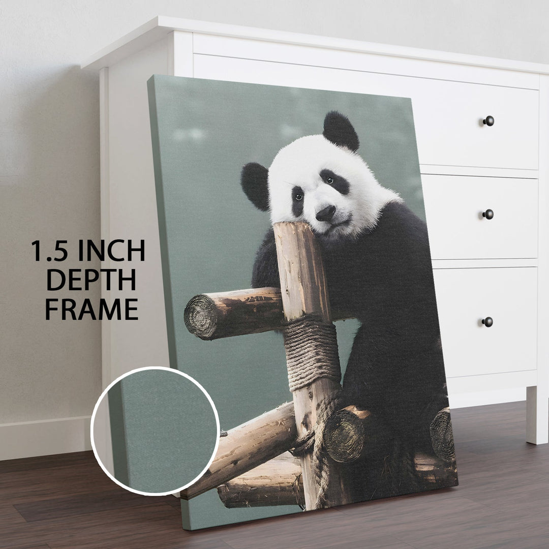 Bamboo Embrace Wall Art Painting, HD Canvas Print, Framed, Ready to Hang. (WNWA168)