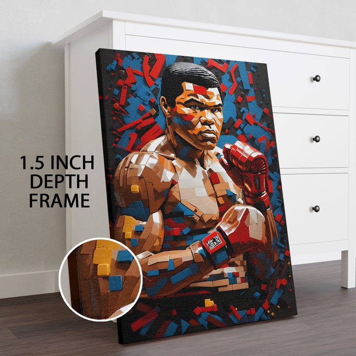 Boxing Royalty Wall Art Painting, HD Canvas Print, Framed, Ready to Hang. (POMWA279)
