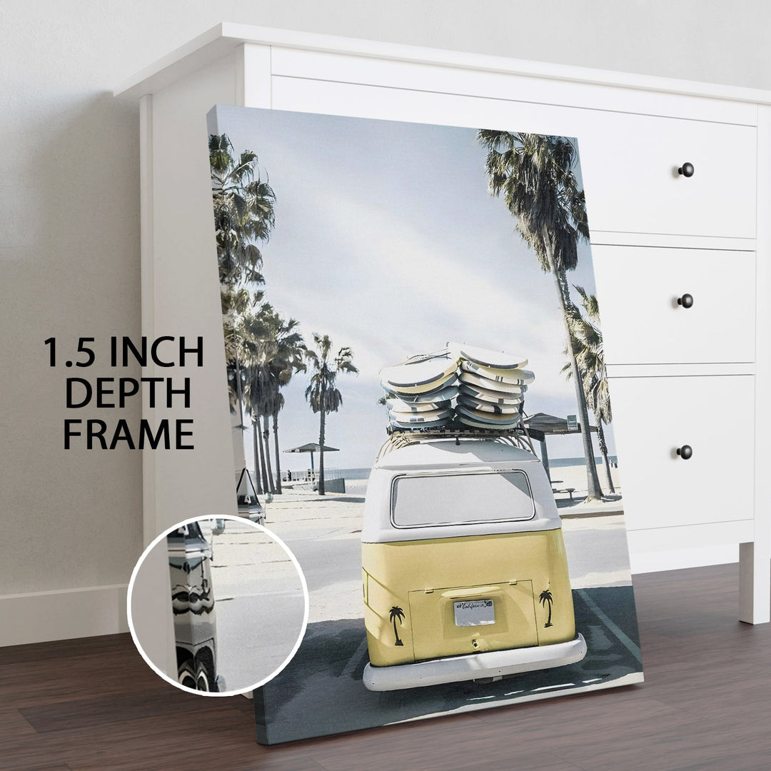 California Dreaming Wall Art Painting, HD Canvas Print, Framed, Ready to Hang. (VINWA154)
