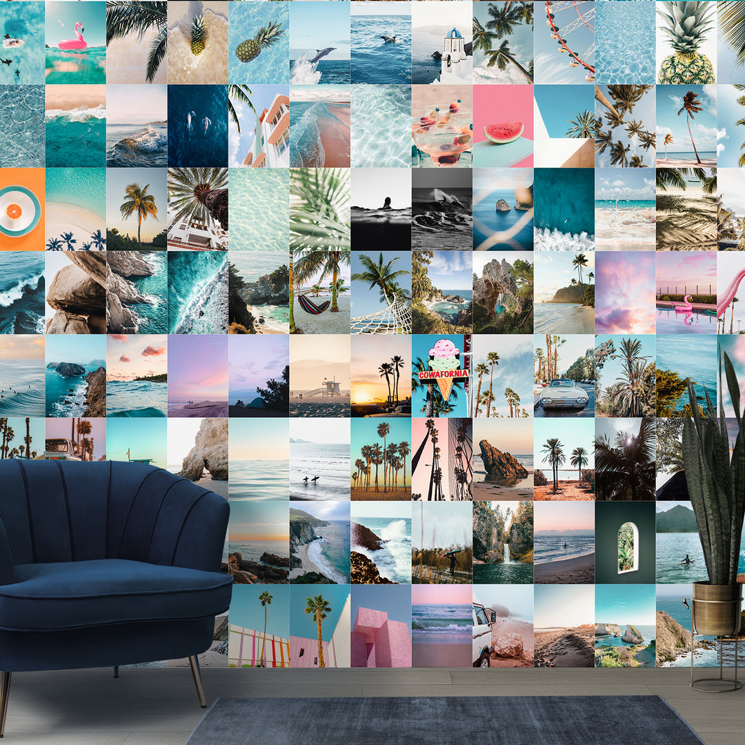 Tropical Escape – Beach Collage Wallpaper Mural (PATCH006)