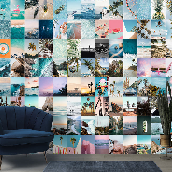Tropical Escape – Beach Collage Wallpaper Mural (PATCH006)