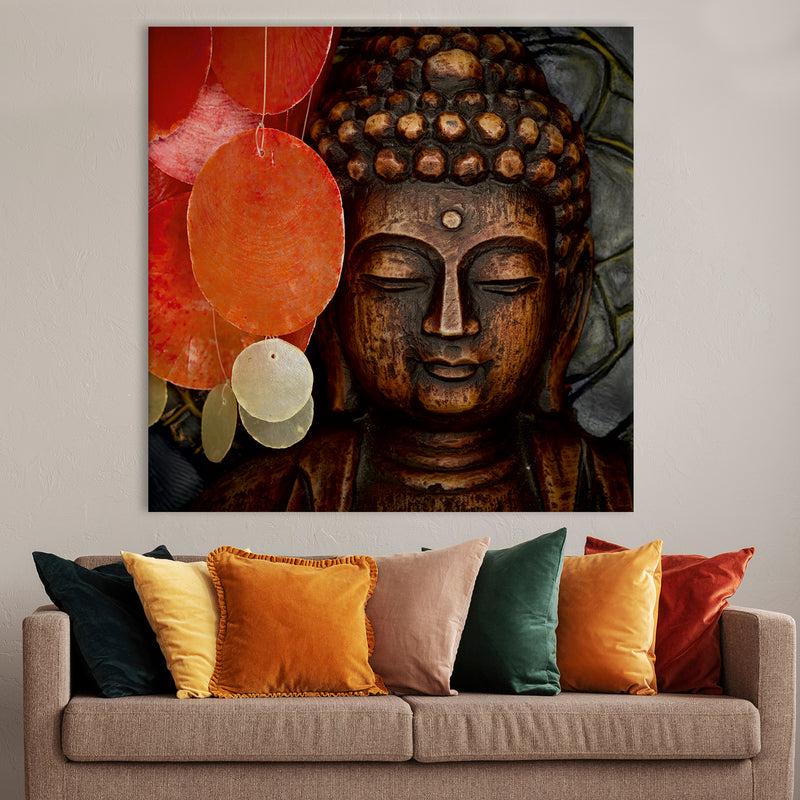 Lord Buddha Wall Art Painting For Bedroom and Office Wall Decoration